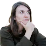 woman wearing black long sleeves thinking