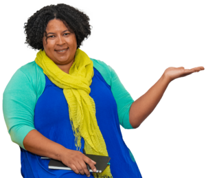 Dr. Elizabeth Martin clinician pointing, occupational therapy clinic near me, Portland therapist, holistic mental health services